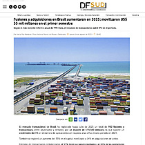 Fusiones y adquisiciones en Brasil aumentaron en 2025: movilizaron US$ 35 mil millones en el primer semestre